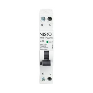 פחת+מא"ז RCBO KNO 1x20A 10KA