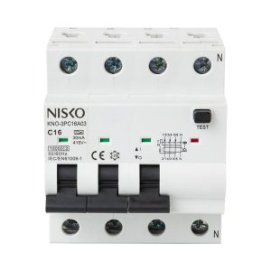 פחת משולב מא"ז 3x16A 10KA RCBO