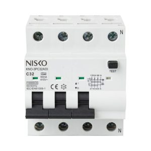 פחת משולב מא"ז 3x32A 10KA RCBO