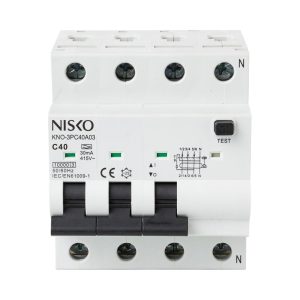 פחת+מא"ז RCBO KNO 3x40A 10KA