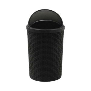 פח מצחיה ראטן כתר 50 ליטר Keter Rattan Style Waste Bin צבע שחור