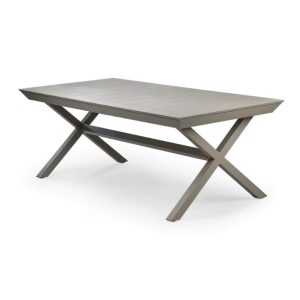 שולחן גינה נפתח ברצלונה מאלומיניום Barcelona Extendable Dining Table צבע אבן Stone
