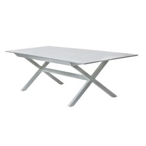 שולחן גינה נפתח ברצלונה מאלומיניום Barcelona Extendable Dining Table צבע אבן Stone