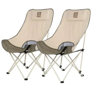 זוג כסאות קמפינג מתקפלים אצטק Aztec LYO X2 Sage Camping Chairs צבע בז' Beige 