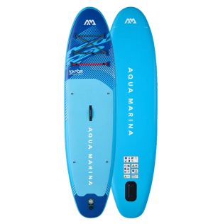 גלשן סאפ מתנפח וייפור אקווה מרינה רחב ויציב Aqua Marina Vapor צבע תכלת Light Blue