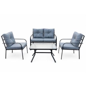 מערכת ישיבה למרפסת ולגן אורבן Urban צבע אפור Grey
