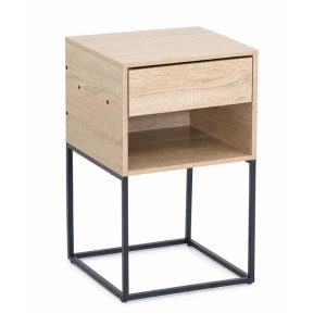 שידת לילה וצד גבוהה הום דקור Nightstand צבע אלון