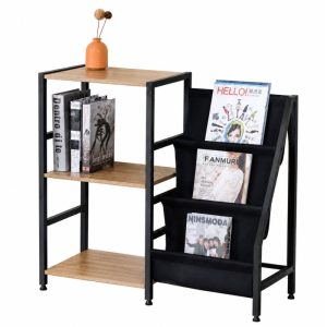 מעמד ספרים ועיתונים תעשייתי Book Shelf צבע אלון