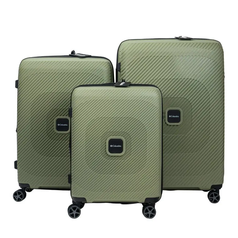 סט 3 מזוודות קשיחות Seaside קולומביה Columbia עם מנעול TSA צבע קרם סט 3 מזוודות קשיחות Seaside קולומביה Columbia עם מנעול TSA צבע קרם