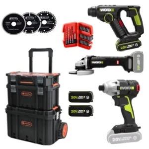 סט 20V פטישון מיני+משחזת+מברגה H/T0235 וורקס